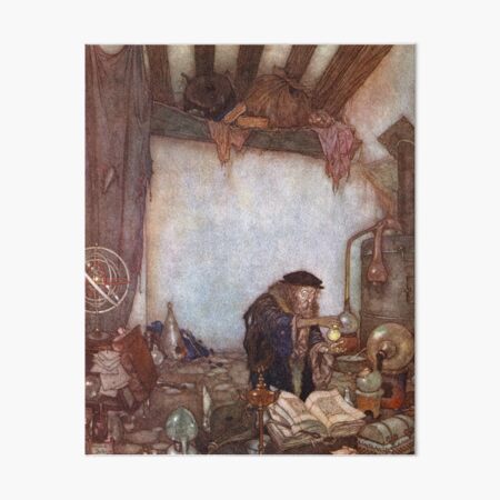 Item preview, The Alchemist by Edmund Dulac designed and sold by vintage-art.