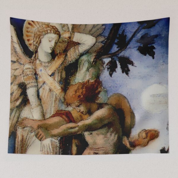 Item preview, Gustave Moreau "Jacob and the Angel" (1878) designed and sold by Alexandra Dahl.