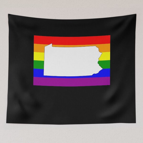 Item preview, Pennsylvania Gay Pride Shirt - Pennsylvania LGBT Rainbow Flag Shirt - Pennsylvania Gay Pride designed and sold by Galvanized.