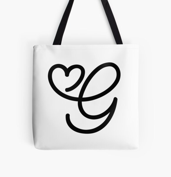 Letter S Heart Alphabet Small Tote Bag Valentines Day Shoulder 