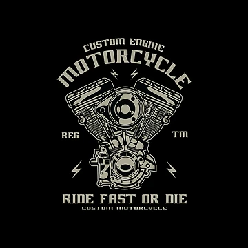 Artwork thumbnail, Fast Ride - Custom Engine Motorcycle by Ding-One
