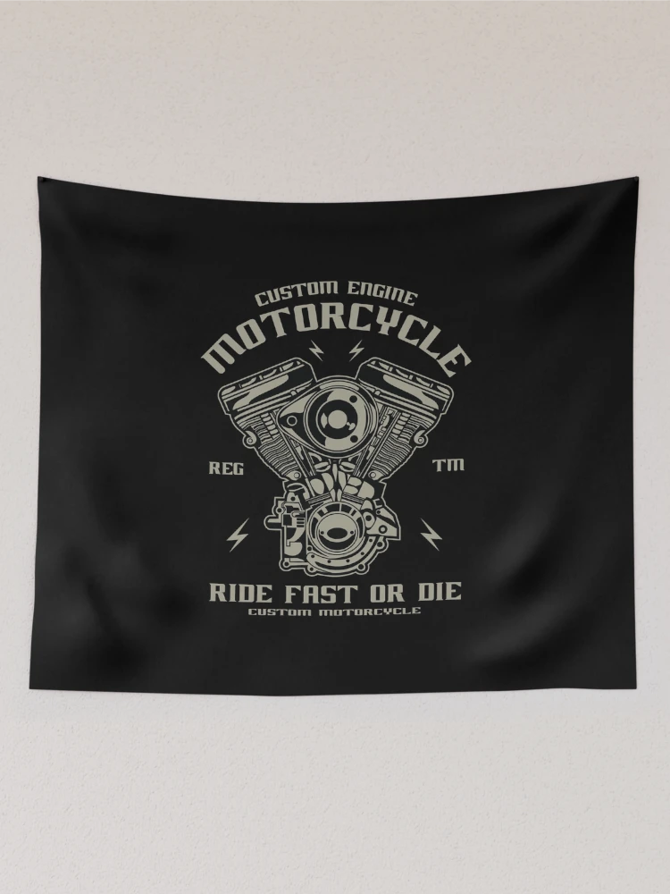 Thumbnail 2 of 3, Tapestry, Fast Ride - Custom Engine Motorcycle designed and sold by Ding-One.