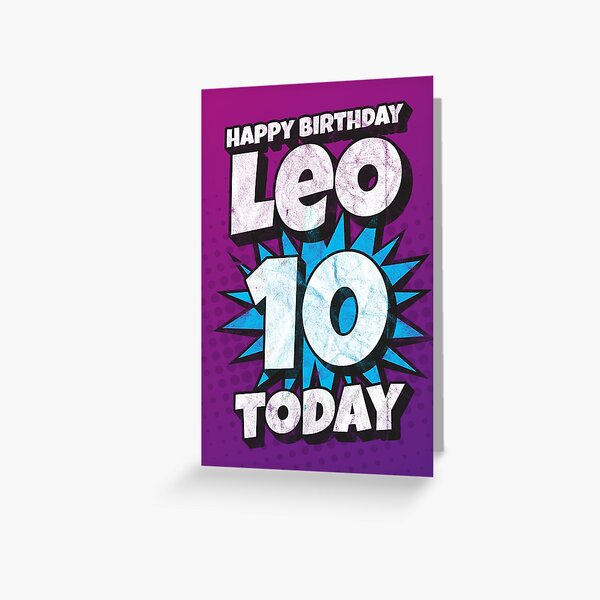 Carte De Vœux Joyeux Anniversaire Jacob 10 Aujourd Hui Kapow Wow Wham Bam Design De Cartes De Vœux Par Ltfrstudio Redbubble