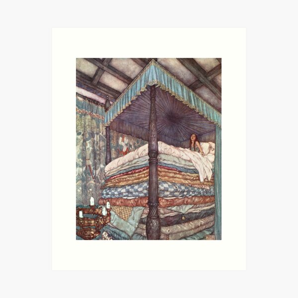 Item preview, The Real Princess by Edmund Dulac designed and sold by vintage-art.