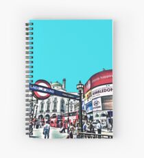 Piccadilly Circus by Tim Constable Spiral Notebook