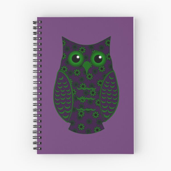 Item preview, Purple and Green Floral Owl designed and sold by shaneisadragon.