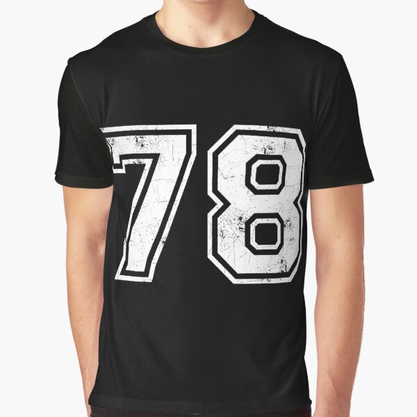 Overleven donor stapel Number 78 T-Shirts for Sale | Redbubble