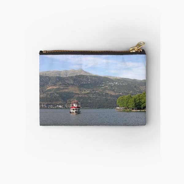 Item preview, Lake and mountains Ioannina Greece landscape designed and sold by goceris.