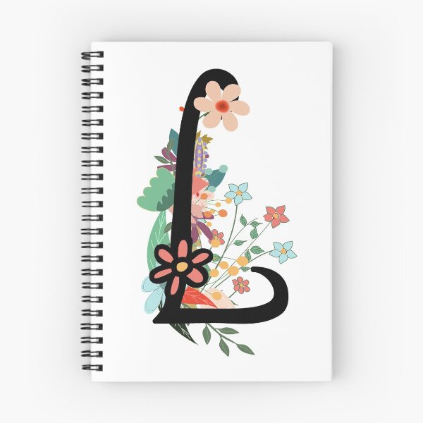 Item preview, L Monogram Letter Initial Flowers designed and sold by Sid3walkArt2.