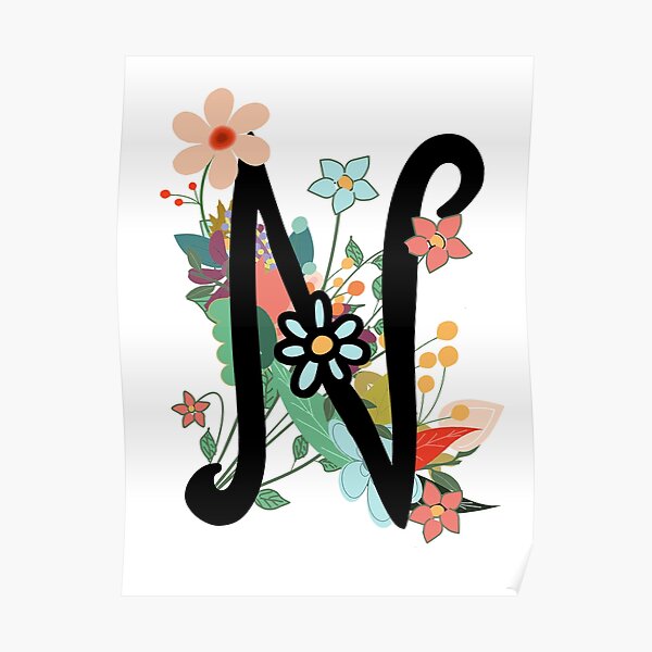Letter N Posters Redbubble