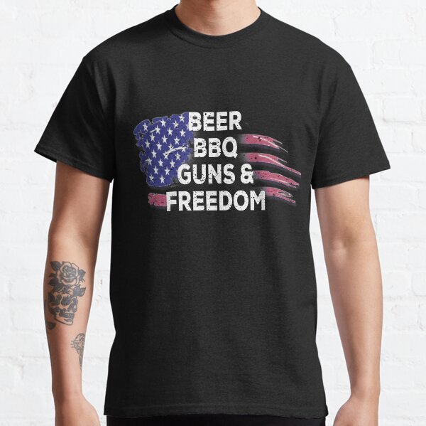 beer bbq freedom t shirt