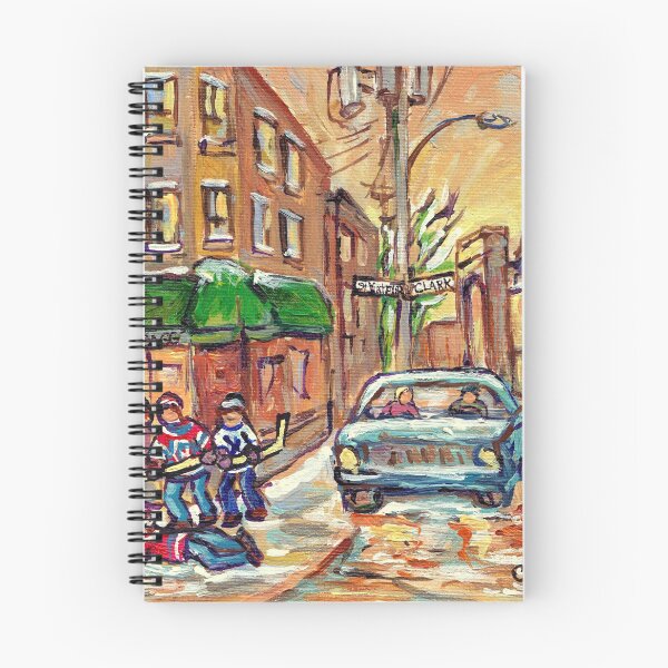 Item preview, ST VIATEUR AND CLARK WINTER MONTREAL STREET SCENE designed and sold by Carole  Spandau.