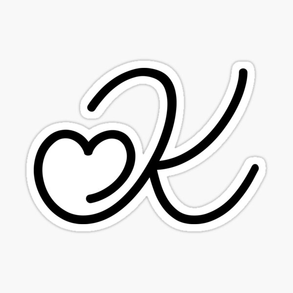 heart stickers – Letter C design