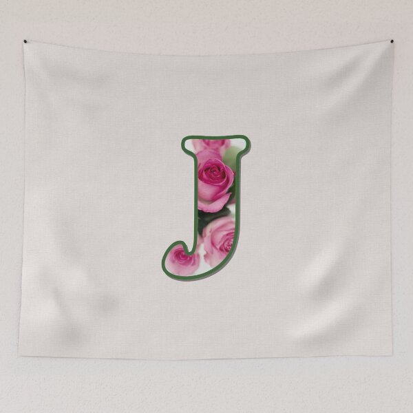 Item preview, Letter J Rose Monogram designed and sold by Paintings by gretzky.