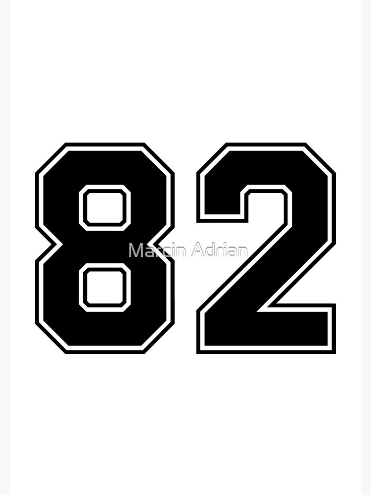 パーティを彩るご馳走や American 82 Football in Number Jersey Sport Vintage Classic ウェア