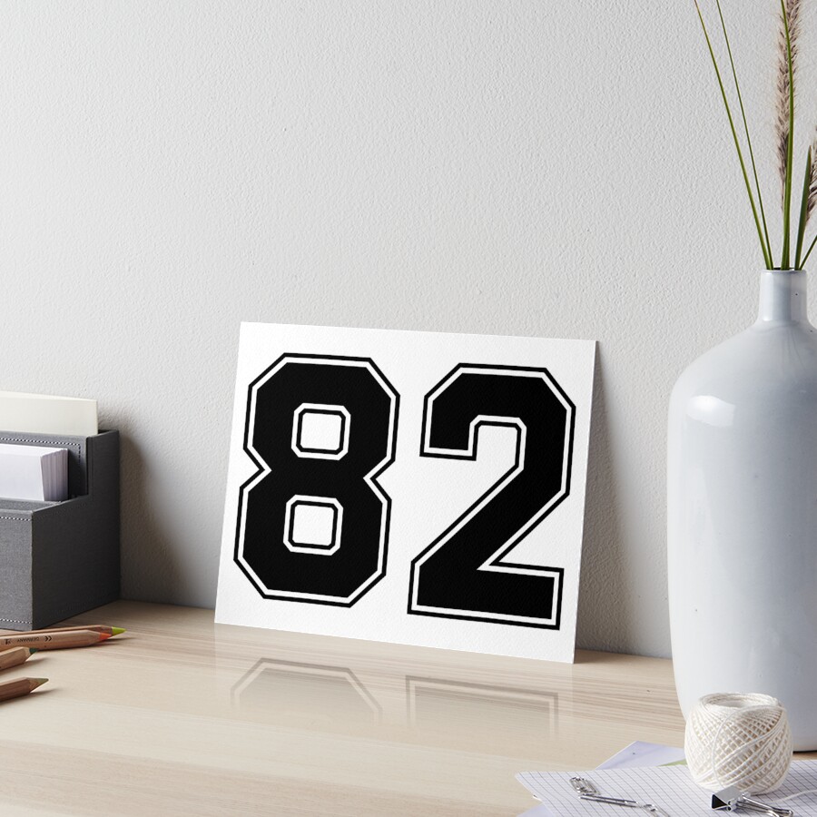 82 American Football Classic Vintage Sport Jersey Number in