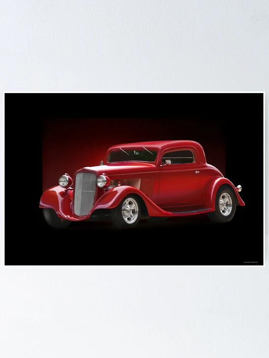 シボレー Chevy Coupe シェビー クーペ 美女 サイン入り ポスター fposter,x_small,wall_texture,