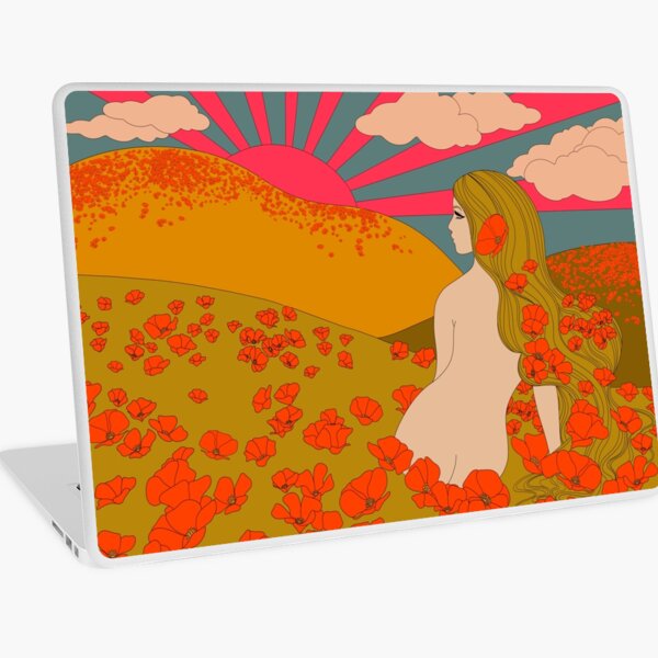 California Poppies Laptop Skin