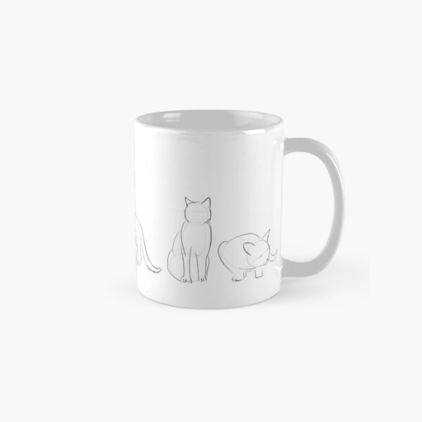 Katzenkonturen Tasse (Standard)