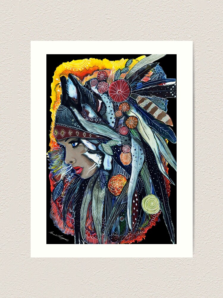 Thumbnail 2 of 3, Art Print, Lobaz SheWolf designed and sold by annalisafeliz.