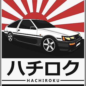 Hachi-Roku Trueno AE86 Car Initial-D Anime JDM Vinyl Decal Die Cut Sti –  CaliBear Prints