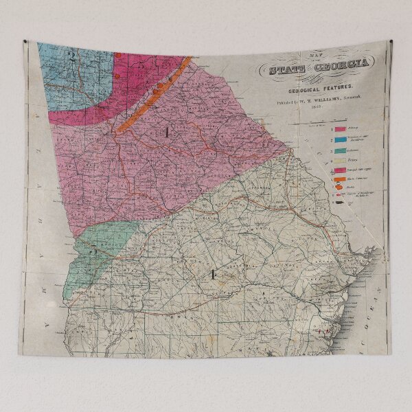 Item preview, Vintage Georgia Geological Map (1849) designed and sold by BravuraMedia.