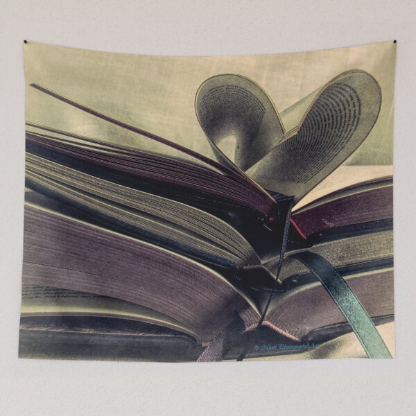 Item preview, Book Still Life Library Art Heart Modern Cottage Country A429 designed and sold by byNicol.