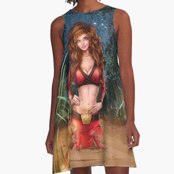 Marguerite In Quicksand A-Line Dress