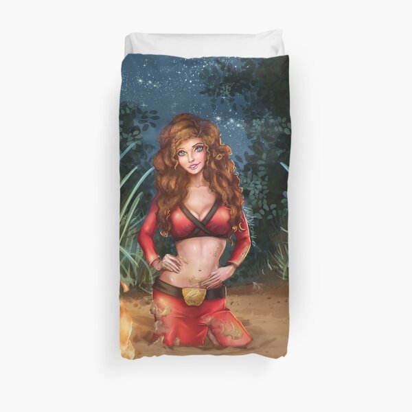 Marguerite In Quicksand Duvet Cover