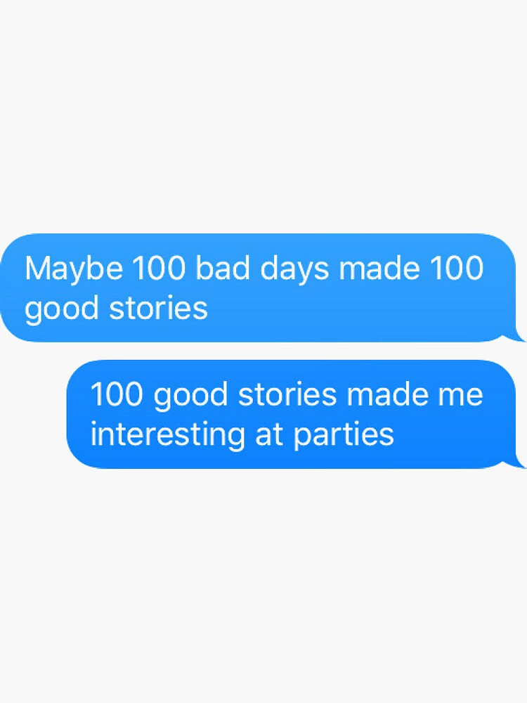 100 Bad Days, 100 Good Stories AJR Band Waterproof Sticker 