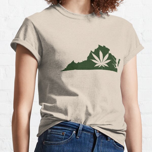 Marijuana Leaf Virginia Classic T-Shirt