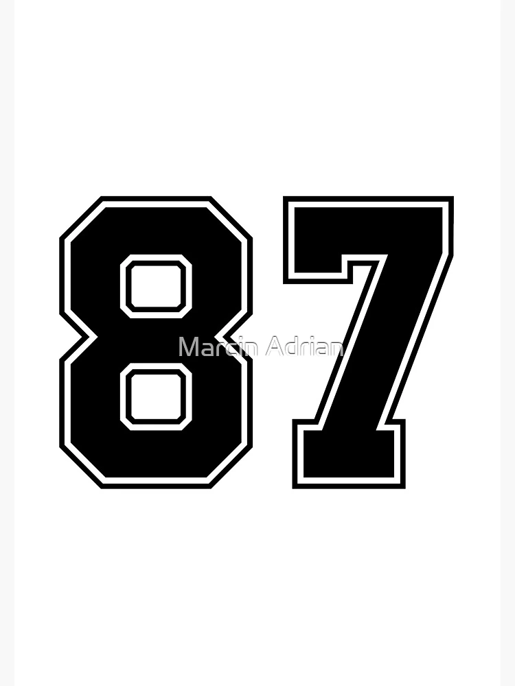 82 American Football Classic Vintage Sport Jersey Number in