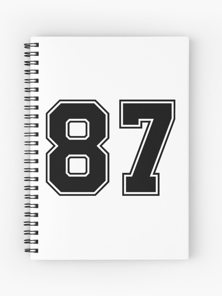 87 American Football Classic Vintage Sport Jersey Number in black number on  white background for american football, baseball or basketball Poster for  Sale by Marcin Adrian