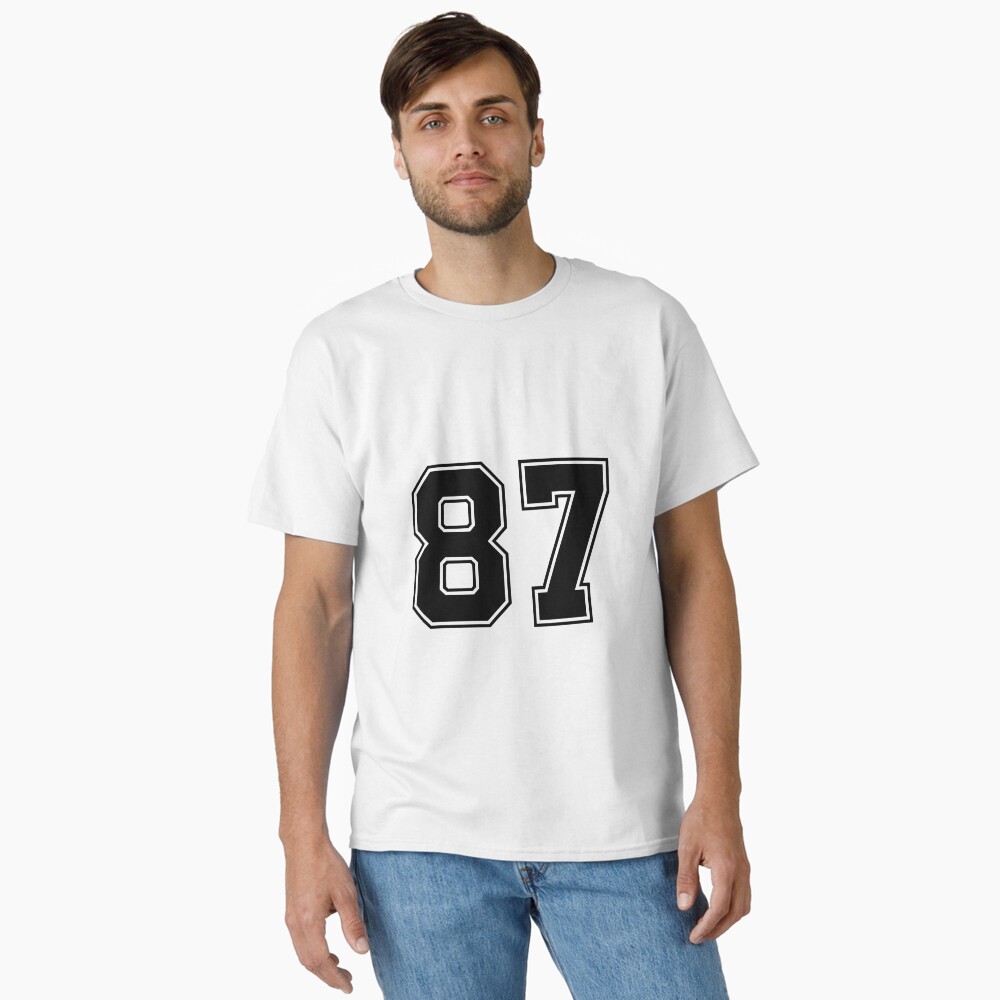 87 American Football Classic Vintage Sport Jersey Number in