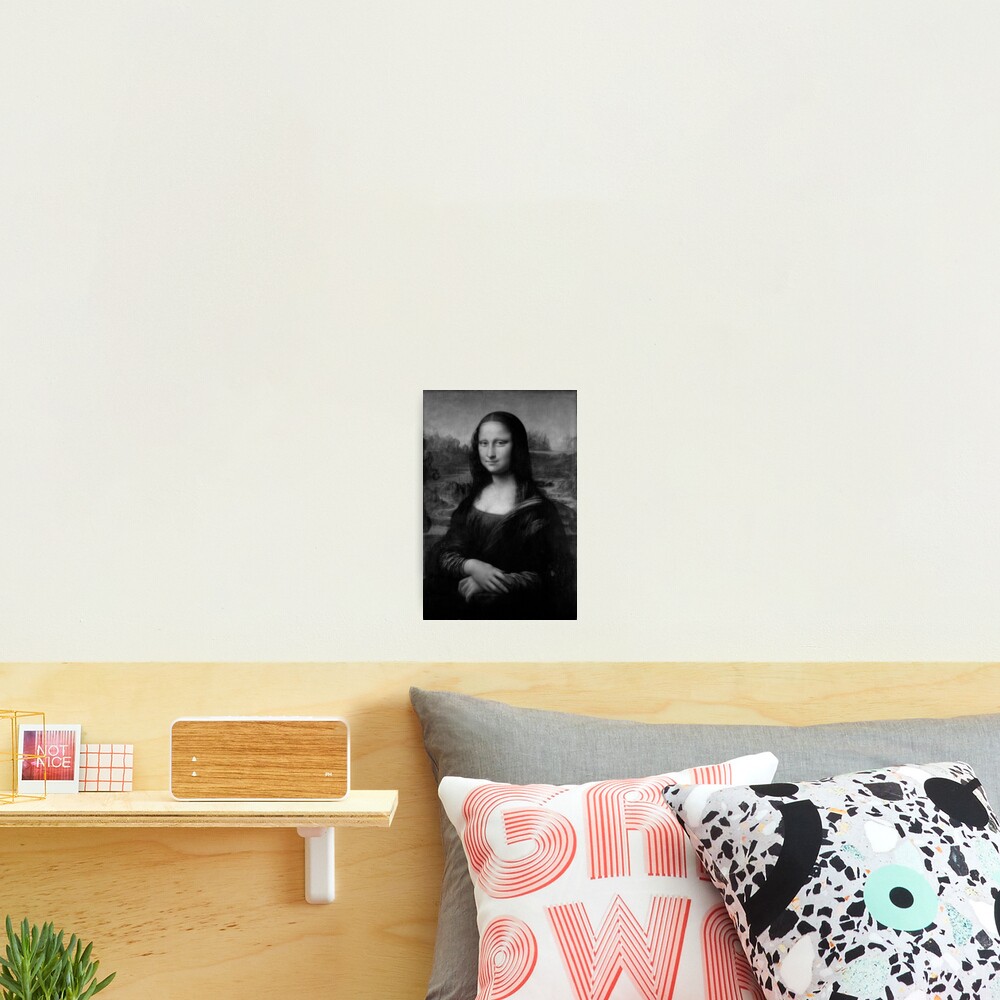 Mona Lisa Black and White Version | Photographic Print