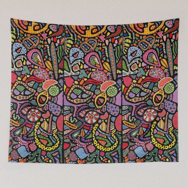 Item preview, Colorful Dots and Squiggles on Black designed and sold by Steve Martin.