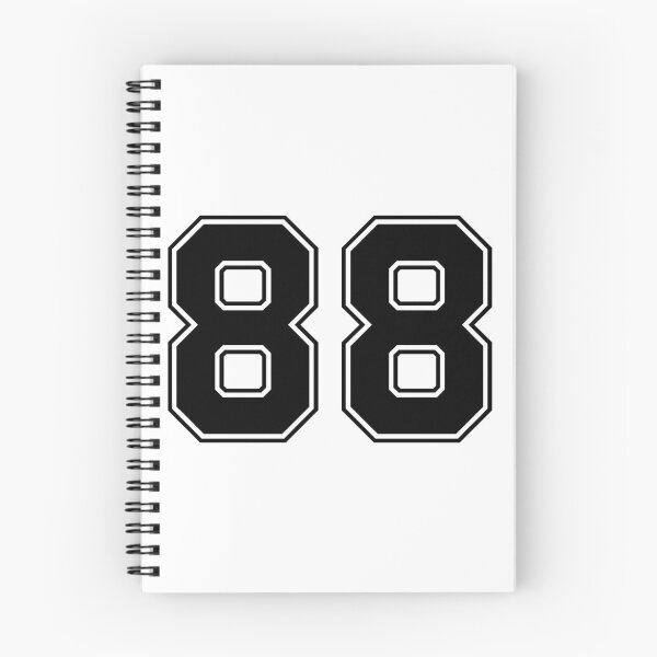 Item preview, 88 American Football Classic Vintage Sport Jersey Number in black number on white background for american football, baseball or basketball designed and sold by Marcin Adrian.