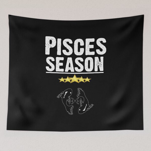 Aperçu de l'œuvre Horoscope des signes astrologiques du zodiaque Saison Poissons créée et vendue par CoolApparelShop.