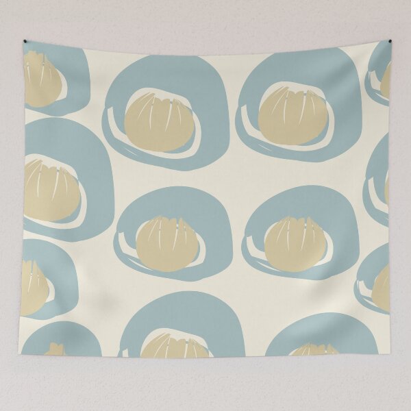 Item preview, Teal Pale Ochre Pattern designed and sold by BlertaDK.