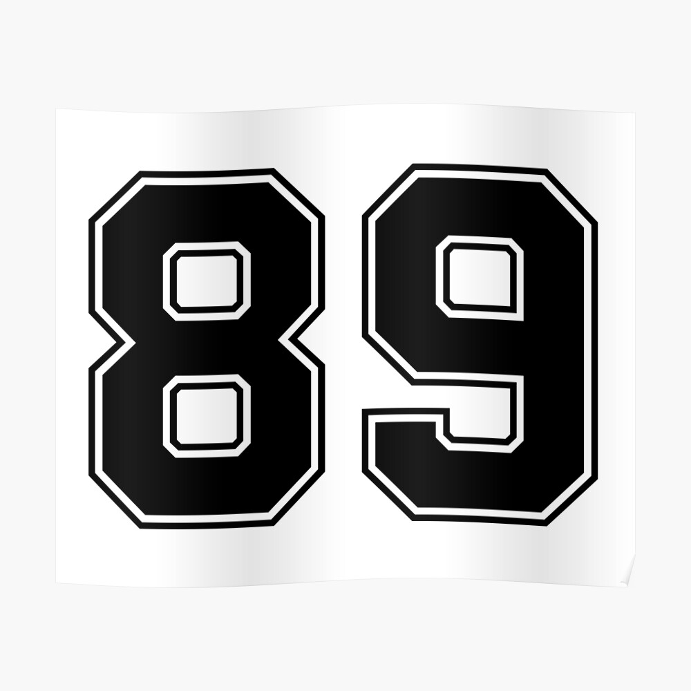 21 American Football Classic Vintage Sport Jersey Number in black number  on white background for american football, baseball or basketball Sticker