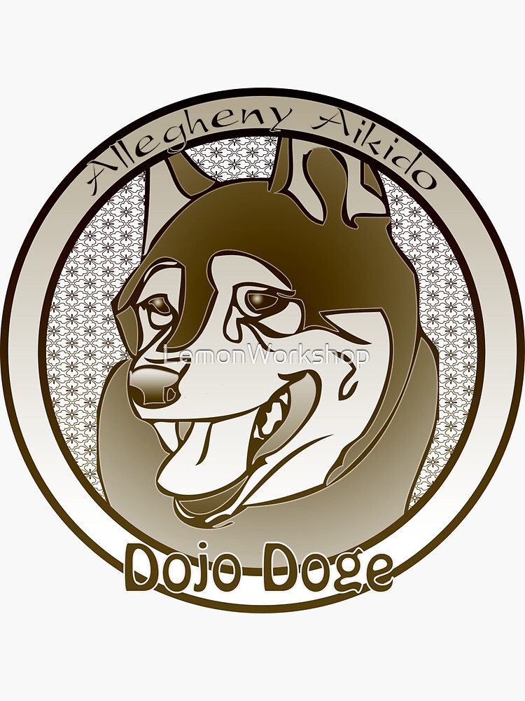 "Dojo Doge" Sticker by Redbubble
