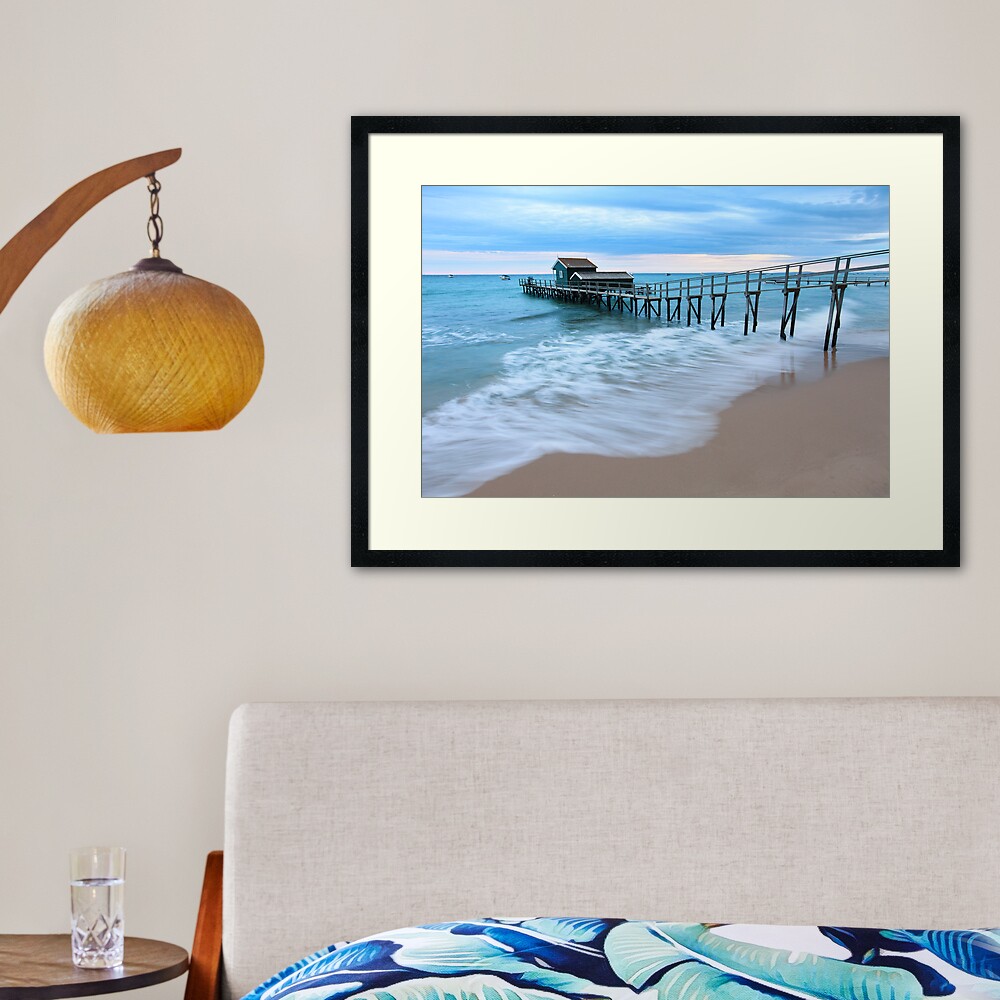 Portsea Pier, Mornington Peninsula, Australia Framed Art Print