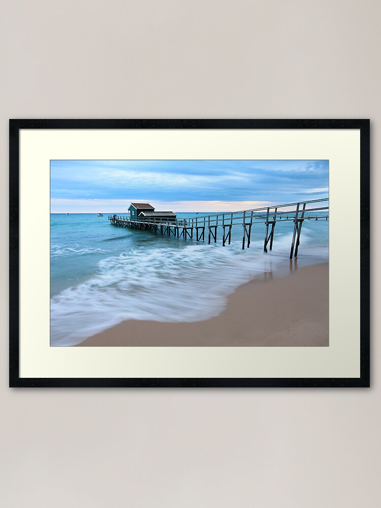Alternate view of Portsea Pier, Mornington Peninsula, Australia Framed Art Print