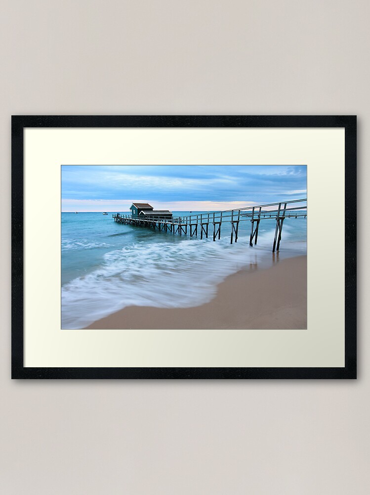 Alternate view of Portsea Pier, Mornington Peninsula, Australia Framed Art Print