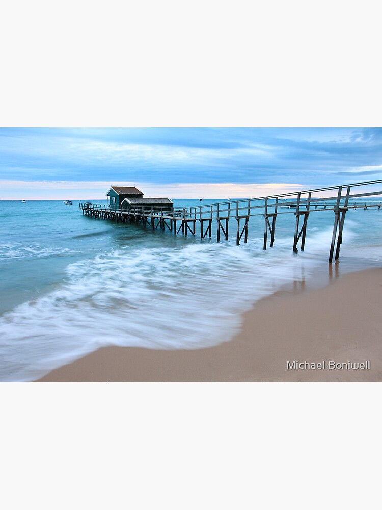 Artwork view, Portsea Pier, Mornington Peninsula, Australia  designed and sold by Michael Boniwell