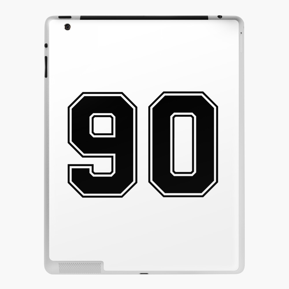 "90 American Football Classic Vintage Sport Jersey Number in black