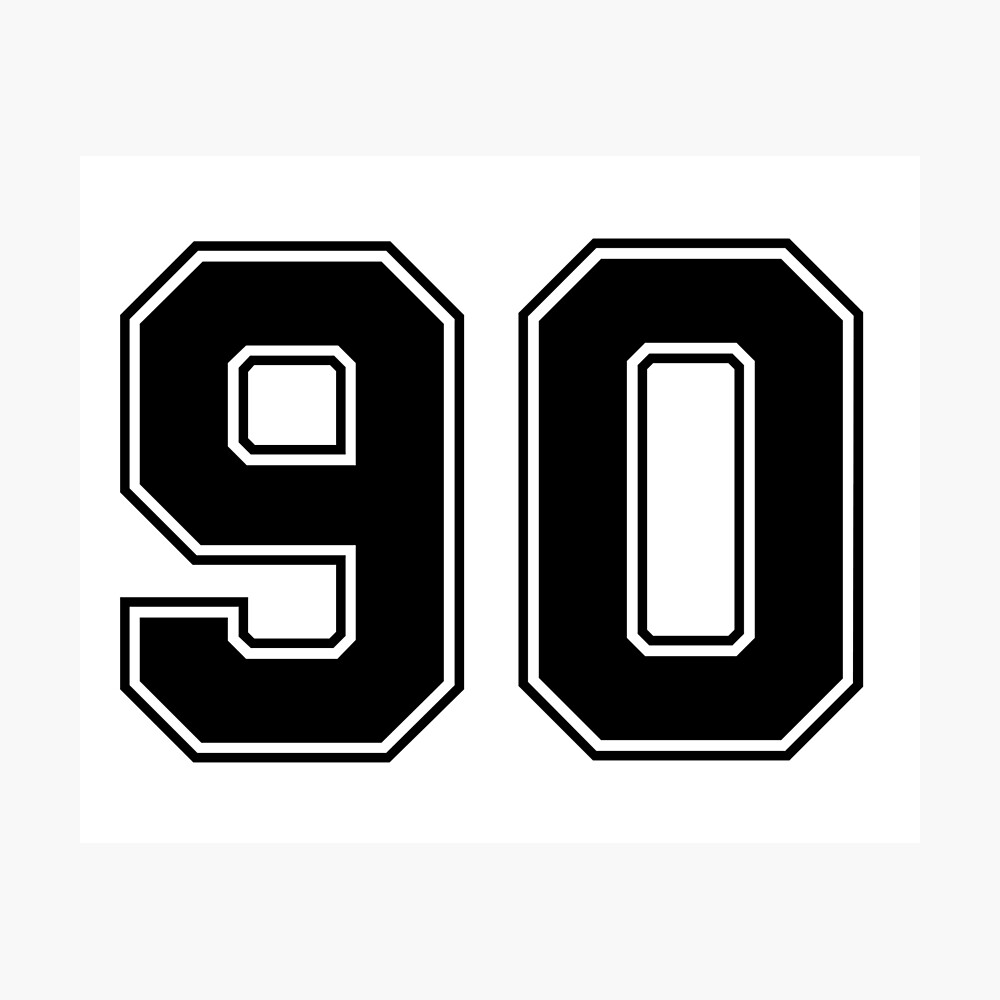 87 American Football Classic Vintage Sport Jersey Number in black number on  white background for american football, baseball or basketball Poster for  Sale by Marcin Adrian