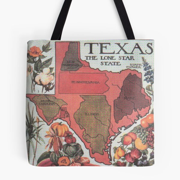 Item preview, Vintage Texas Agricultural Map (1922) designed and sold by BravuraMedia.