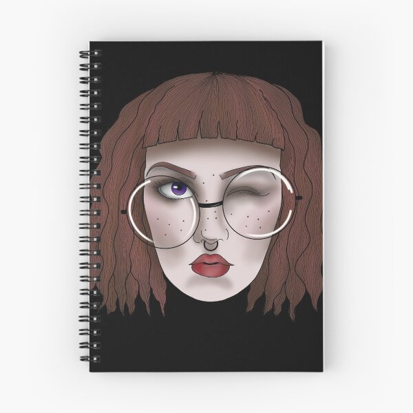 Item preview, Girl with big glasses designed and sold by stitchasylum.