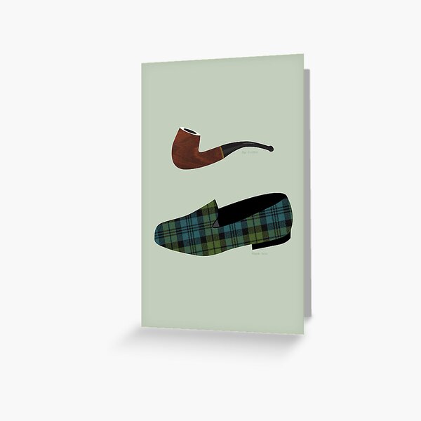 Pipe and Slippers Greeting Card